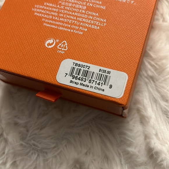 NEW $125 Tory Burch Braided Leather 20mm Apple Watch® Watchband - Picture 6 of 11